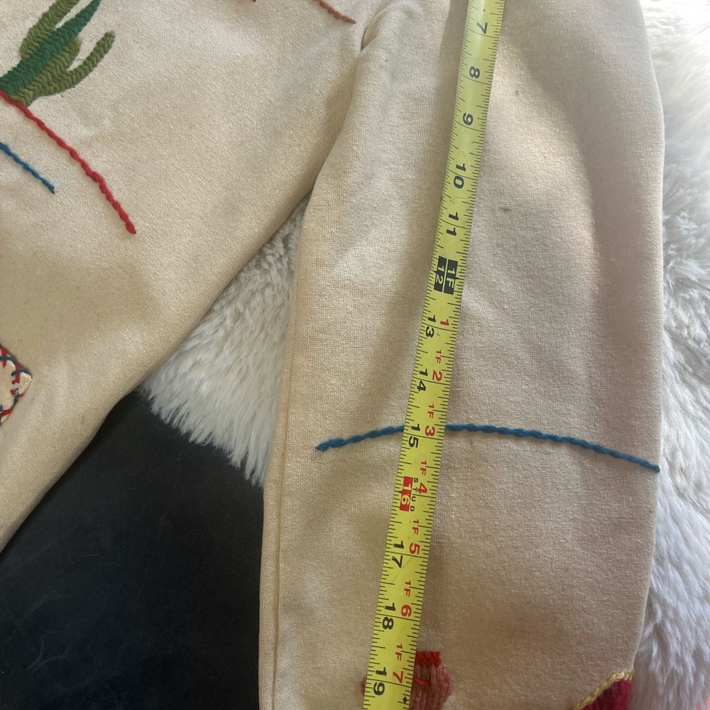 1940s Hand Embroidered Tourist Souvenir Festival Mexican Folk Wool Felt Jacket M - Picture 11 of 11